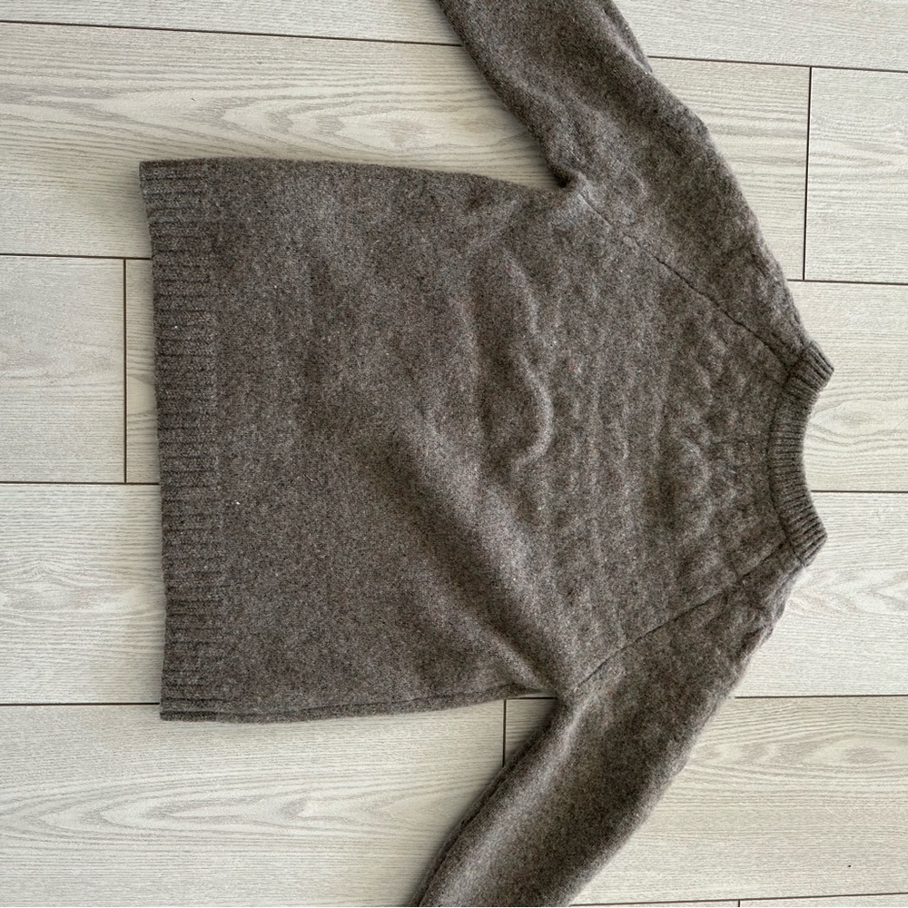 Cozy Gray Women's Sweater royal Robbins size Small 100% wool Sku001 - Picture 5 of 11